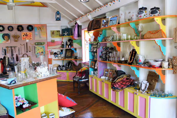 a room filled with lots of colorful flowers