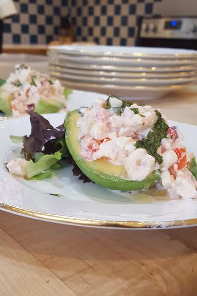 a plate of food on a table