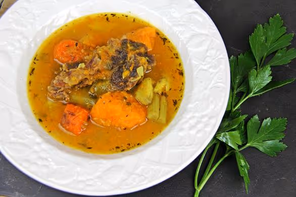 a bowl of food on a plate