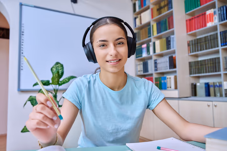 Teenager completing digital assessment in Modesto as part of psychoeducational evaluation.