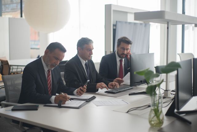 in-house employees at work