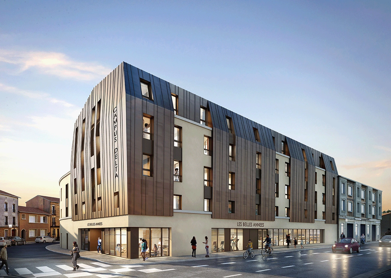 Construction d'une résidence étudiante de 135 appartements et commerce