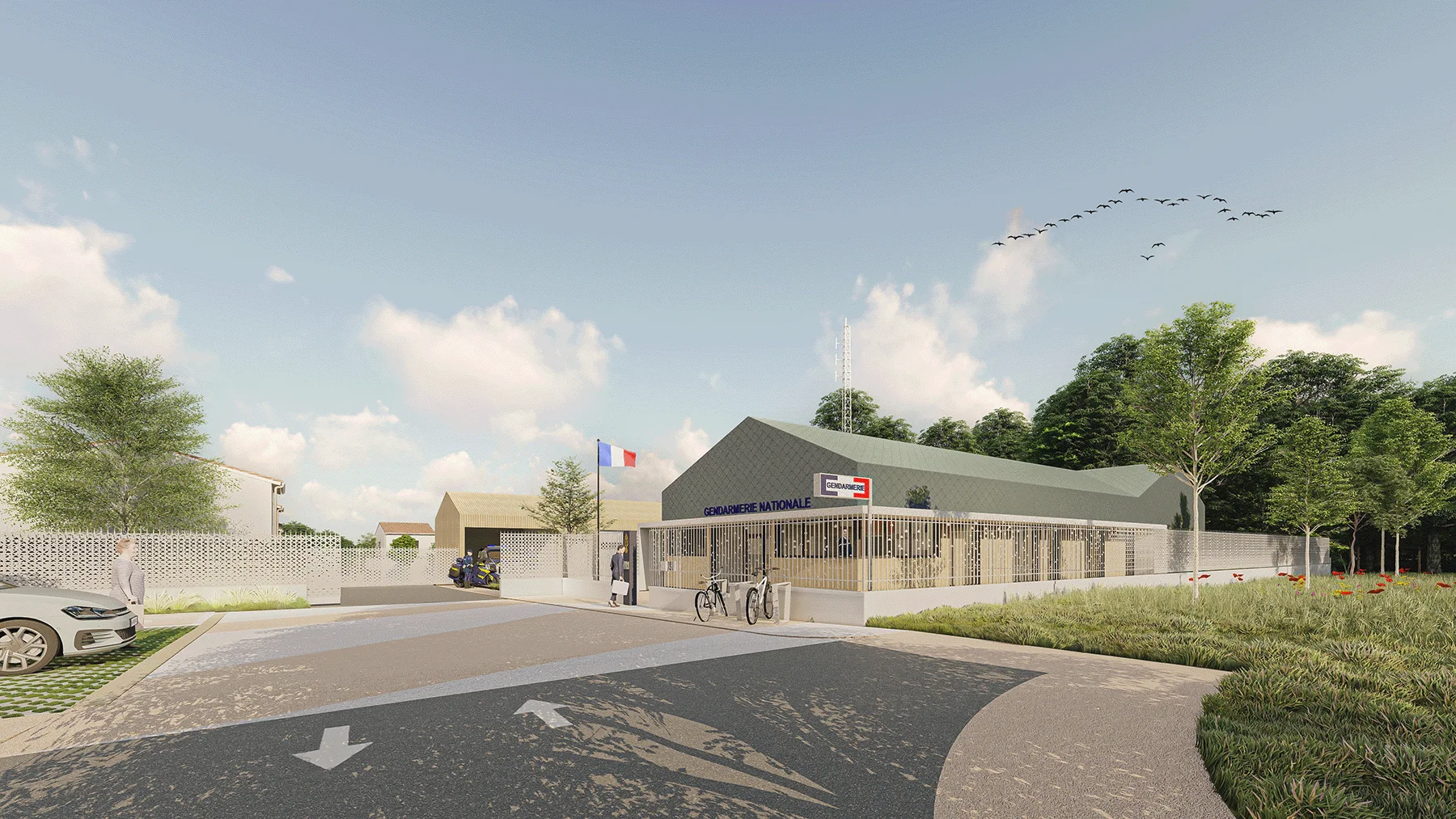 Construction d'une gendarmerie et de 15 logements