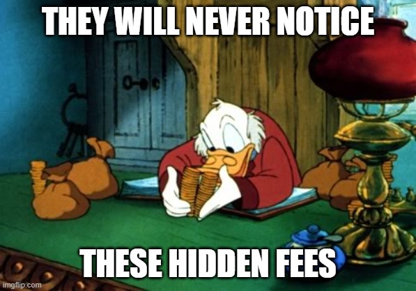 Meme Making Fun of Junk Fees