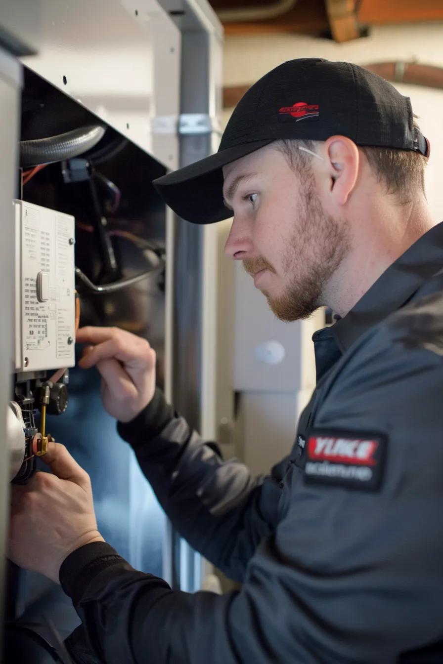 Technician performing a furnace tune-up to keep heating systems reliable in Sacramento