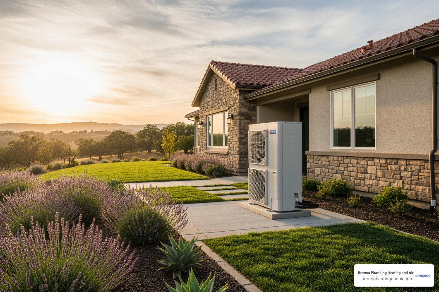 infographic showing how a heat pump transfers heat in both summer and winter modes, with arrows indicating heat movement, efficiency percentages, and key components like the outdoor unit, indoor air handler, refrigerant lines, and thermostat controls for year-round comfort in Folsom's climate - best heat pumps in folsom, ca