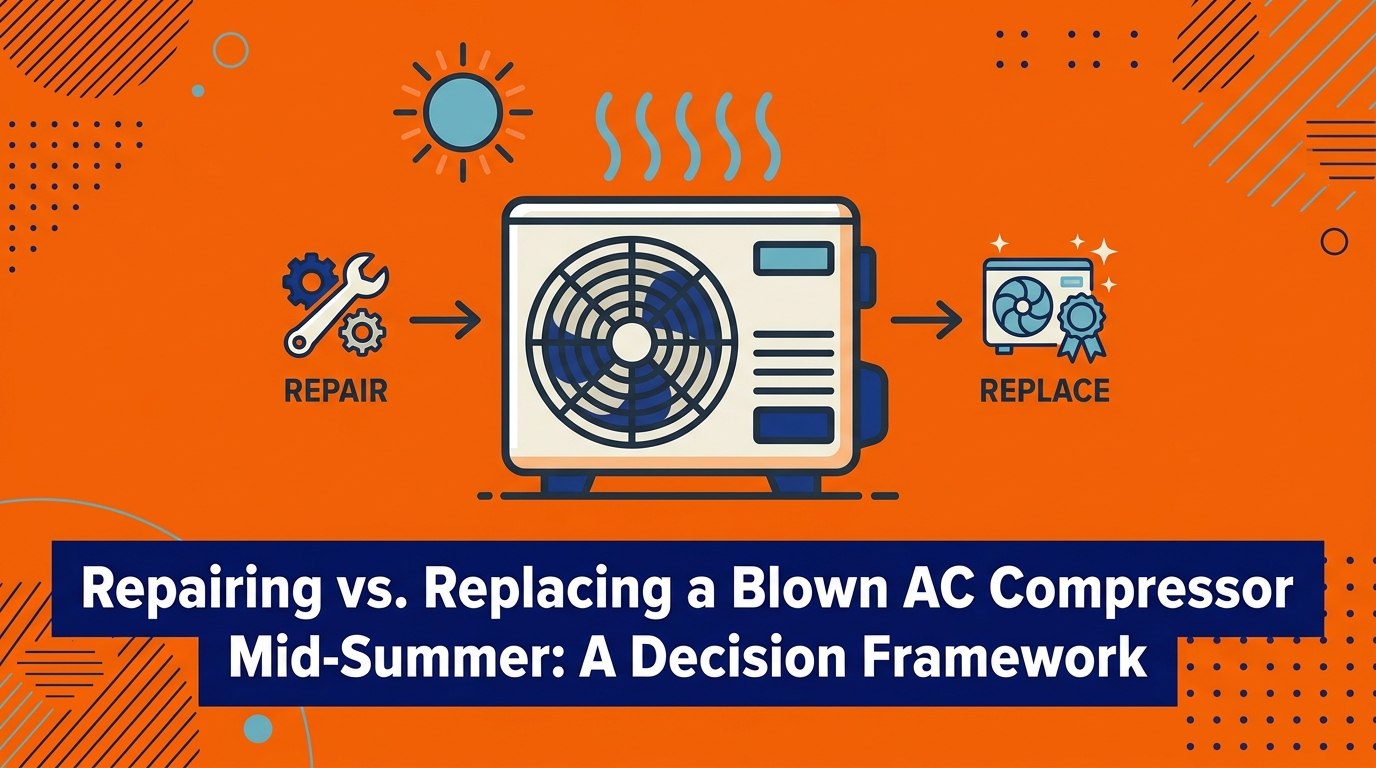 Repairing vs. Replacing a Blown AC Compressor Mid-Summer