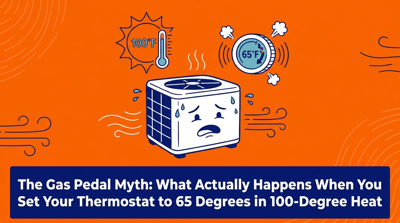What Actually Happens When You Set Your Thermostat to 65 Degrees in 100-Degree Heat