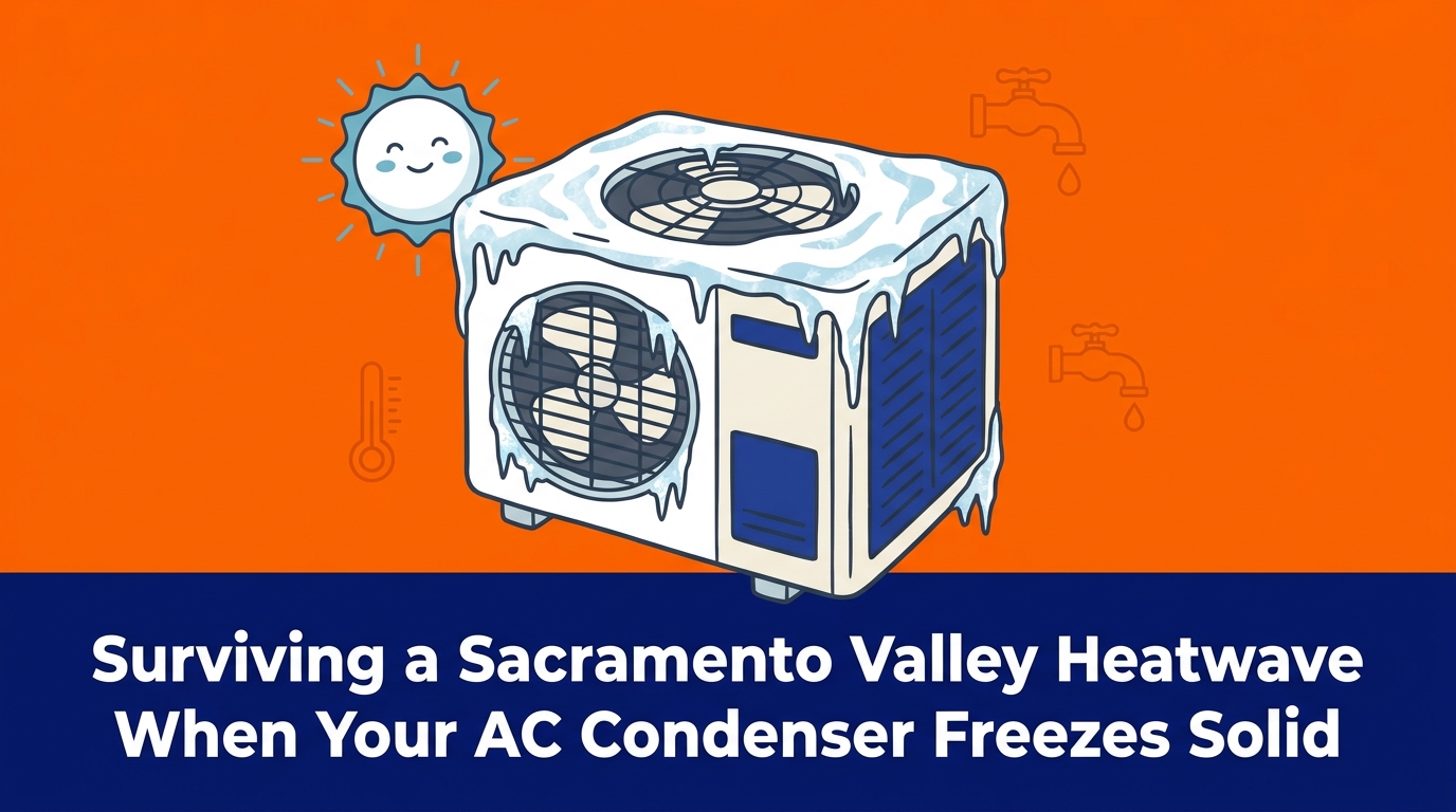 Surviving a Sacramento Valley Heatwave When Your AC Condenser Freezes Solid