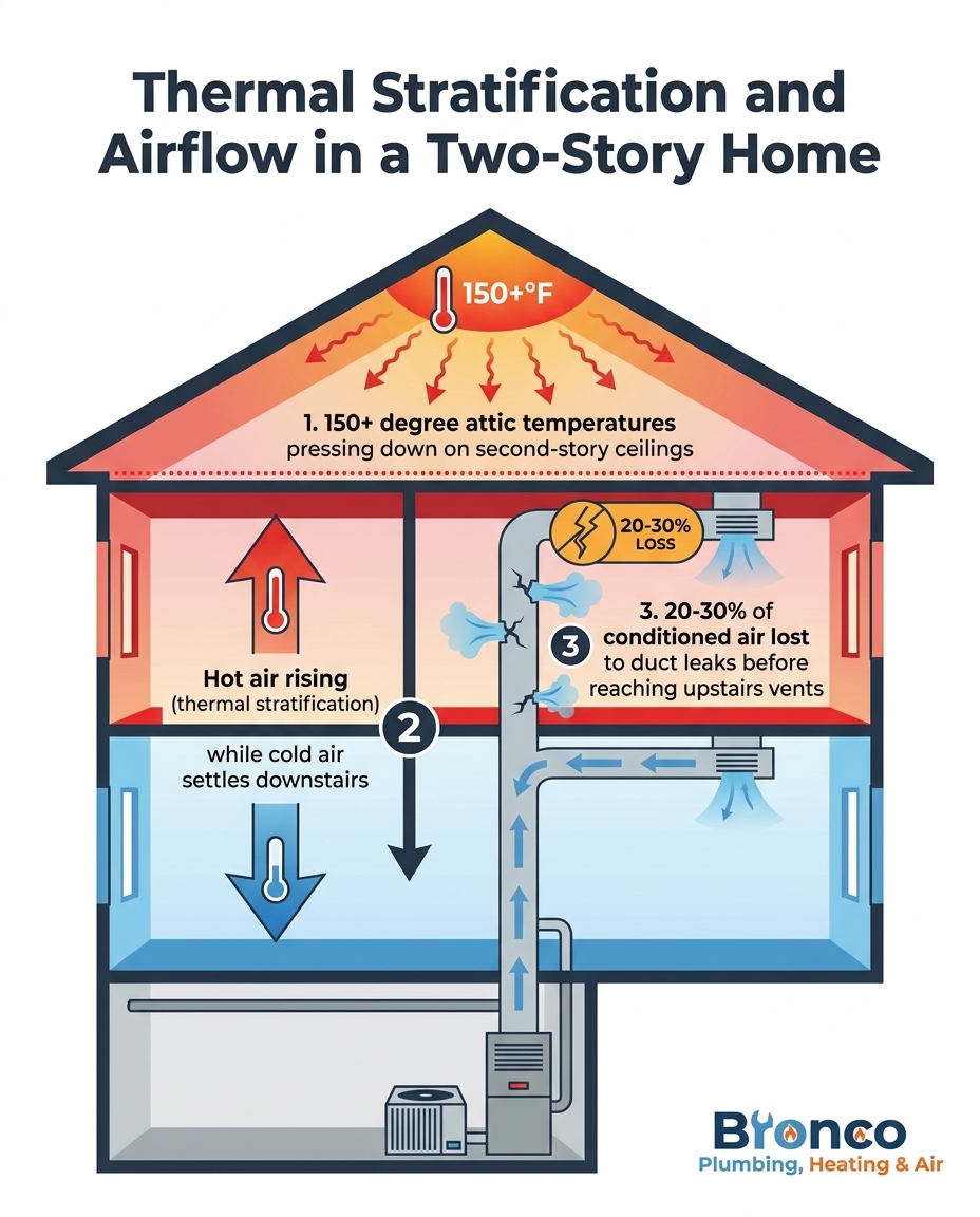 Thermal Stratification and Airflow in a Two-Story Home