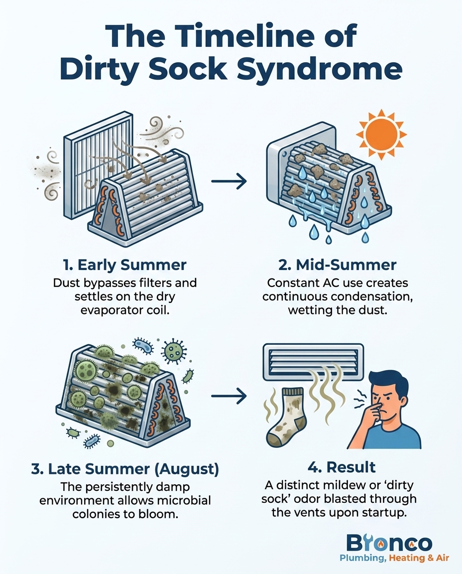 The Timeline of Dirty Sock Syndrome