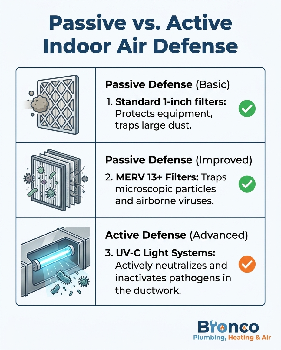Passive vs. Active Indoor Air Defense