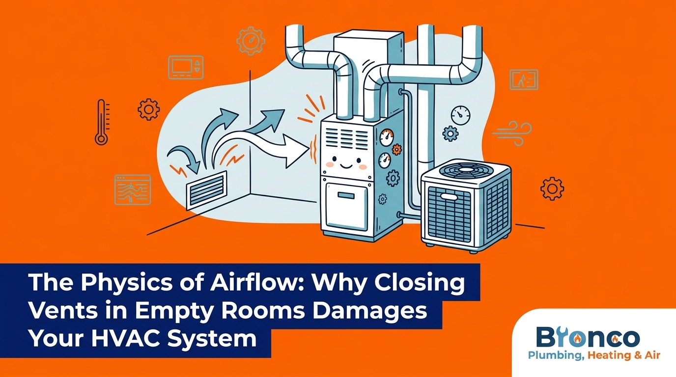The Physics of Airflow: Why Closing Vents in Empty Rooms Damages Your HVAC System