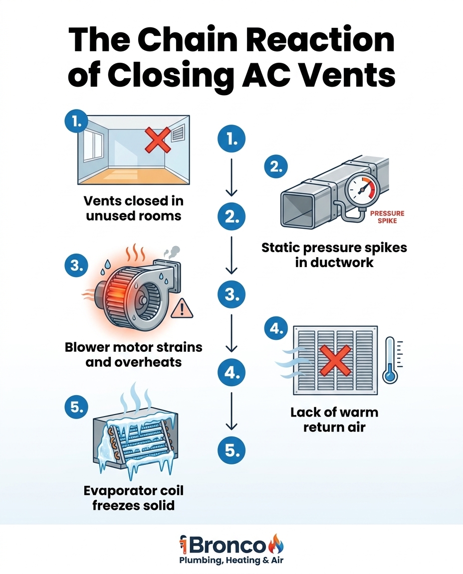 The Chain Reaction of Closing AC Vents