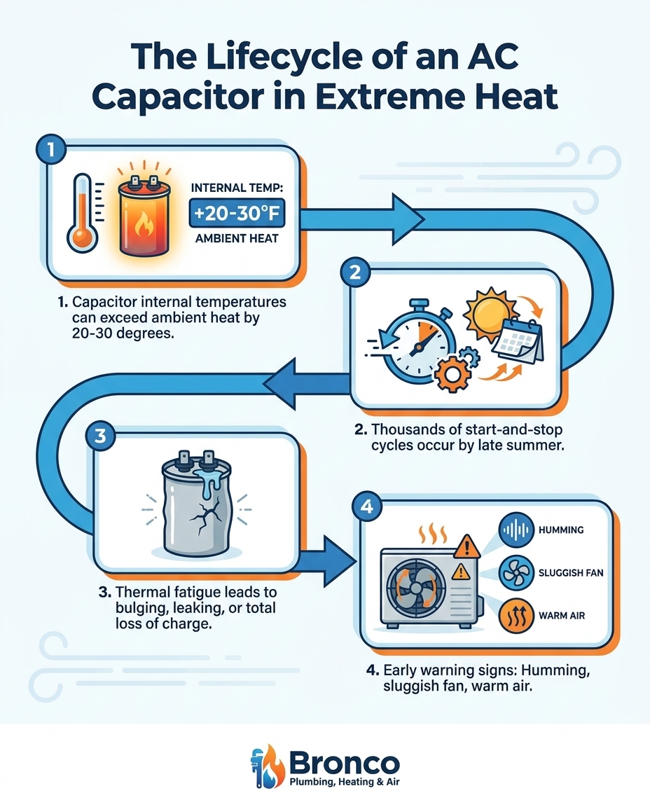 The Lifecycle of an AC Capacitor in Extreme Heat