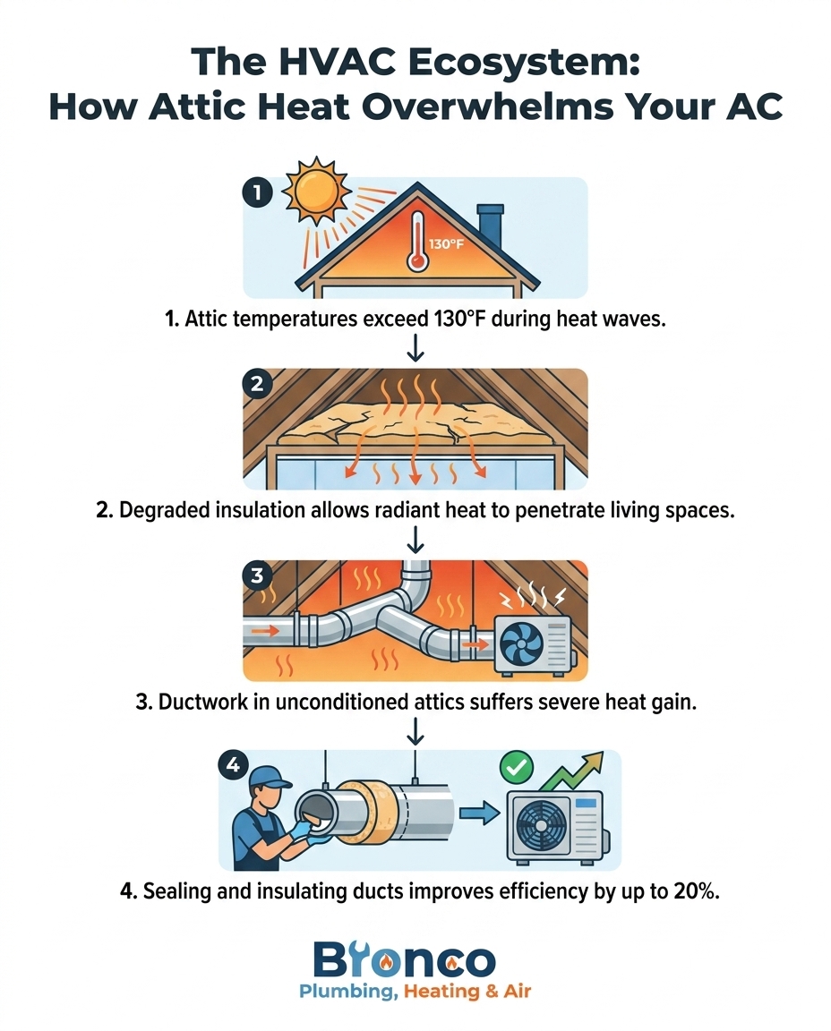 The HVAC Ecosystem: How Attic Heat Overwhelms Your AC