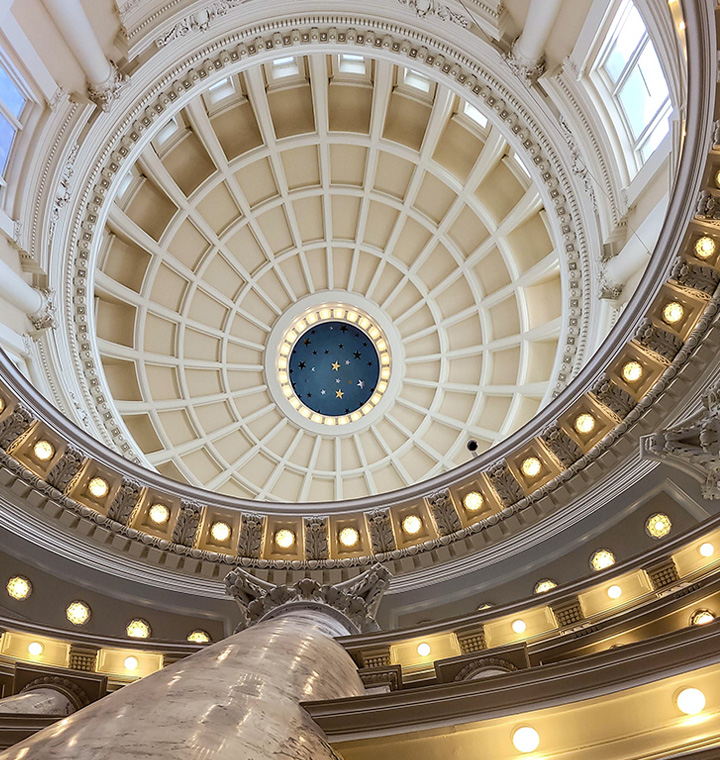 ancient design inside building