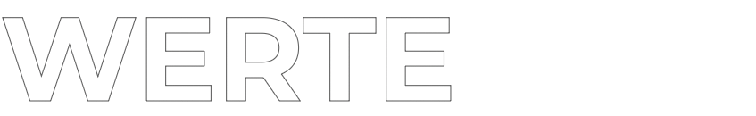 Schriftzug WERTE auf transparenten Hintergrund – visuelles Designelement von MyMove Fitness Glattbrugg