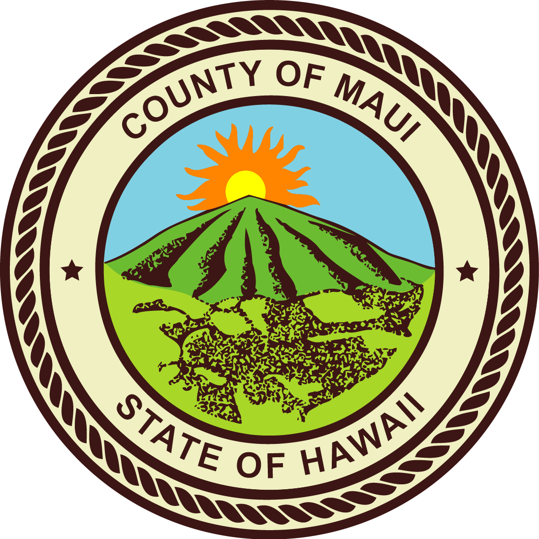County of Maui, State of Hawaii badge