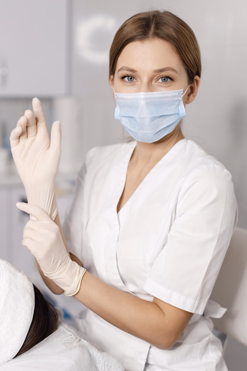 Woman skincare consultant