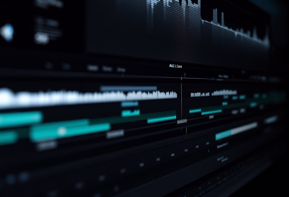 image of video editing software on a computer screen