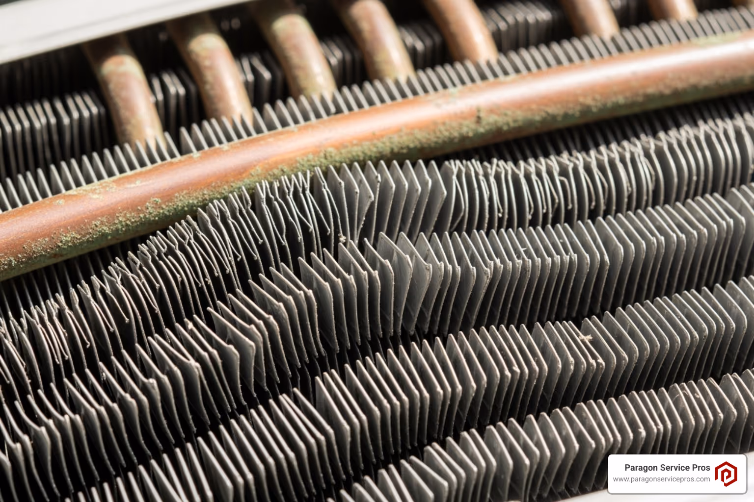 Damaged AC coil fin - AC coil cleaning