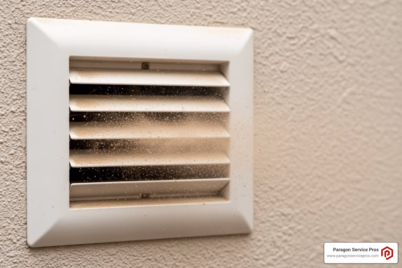 Image of dust blowing from a vent, illustrating a common sign of dirty ducts - Air Duct Cleaning in Chandler