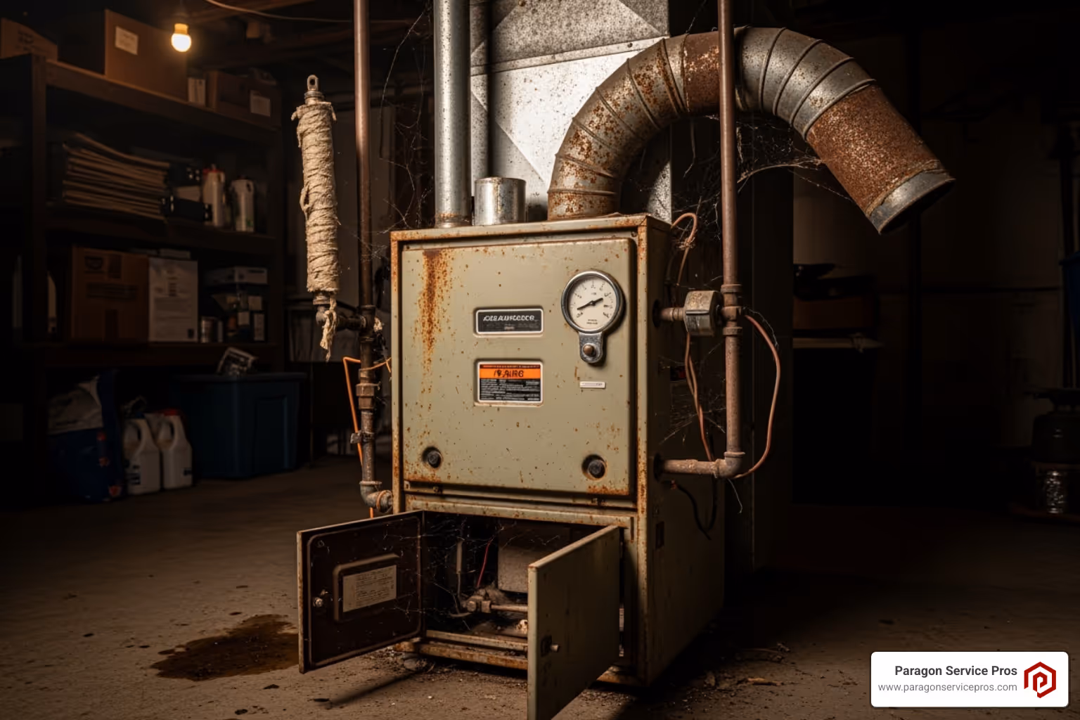 old inefficient furnace - gas furnace installation chandler