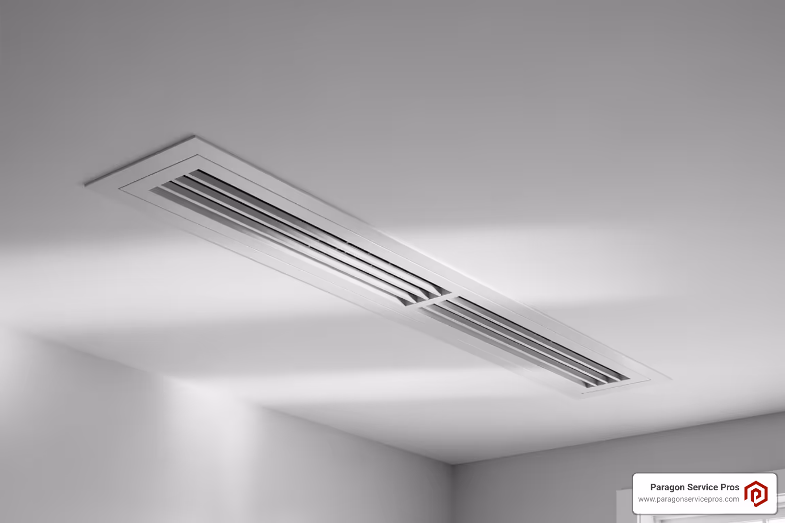 clean, modern HVAC vent in a home's ceiling - smoke odor removal