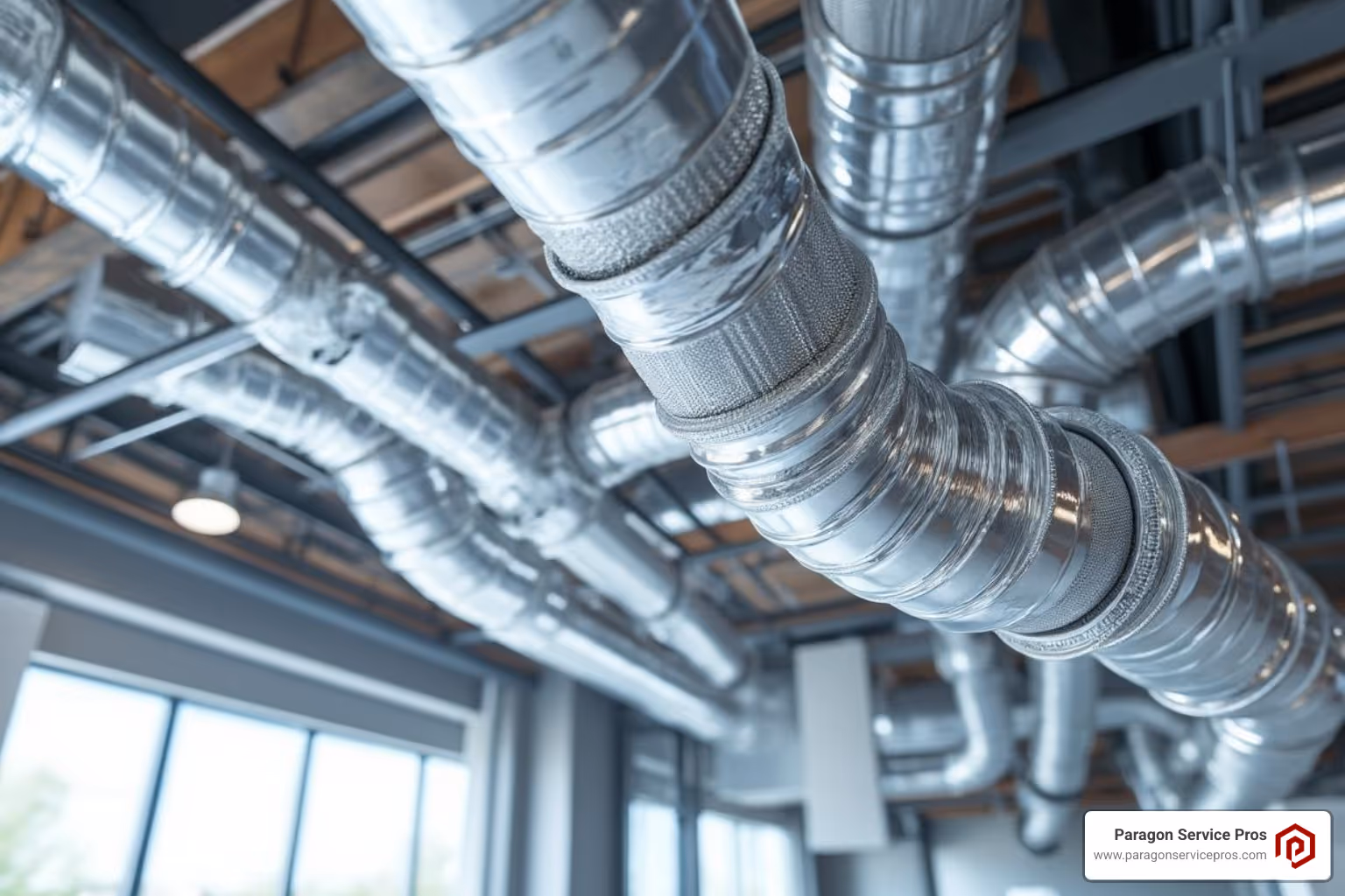 clean, newly installed HVAC air duct - indoor air quality testing chandler, az