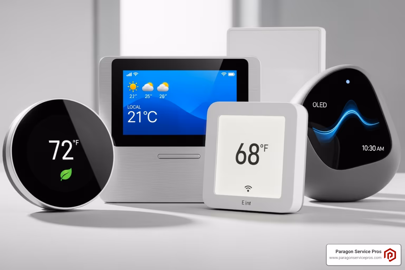 different styles of smart thermostats - smart thermostat installation gilbert, az