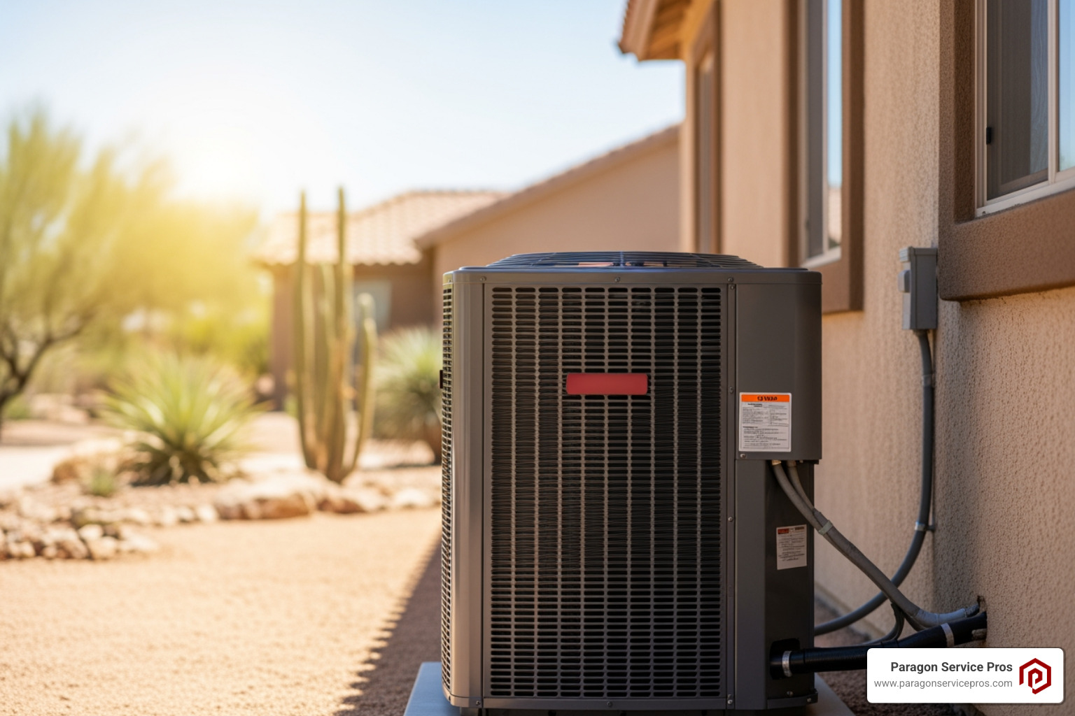 modern air conditioning unit in Arizona home - ac replacement san tan valley az