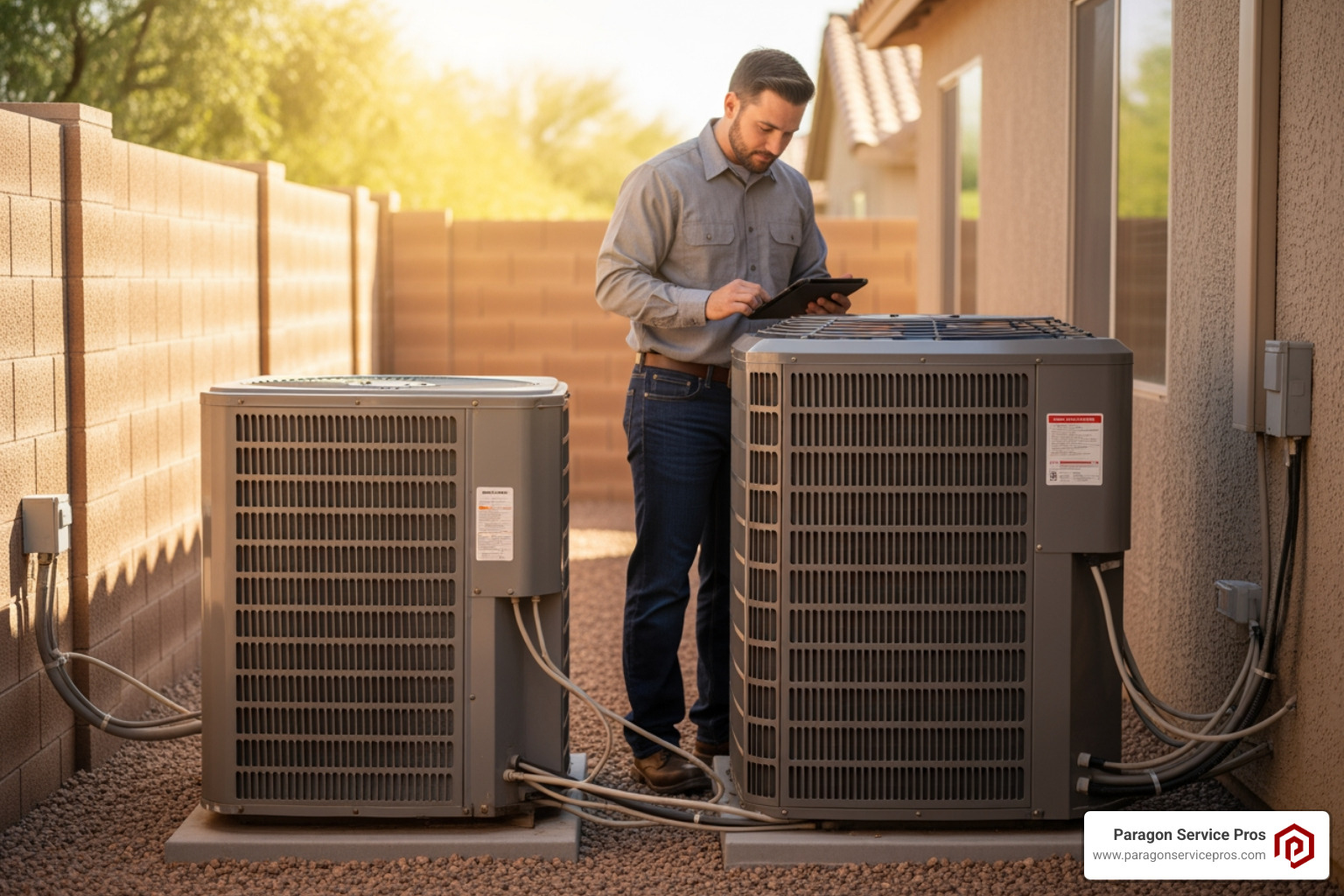 infographic showing AC replacement lifecycle from initial assessment through installation to maintenance, including timeline markers at 10-15 years system age, energy efficiency ratings comparison, and post-installation care schedule - ac replacement san tan valley az