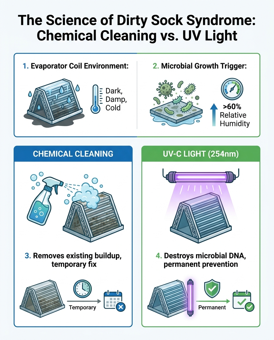 The Science of Dirty Sock Syndrome: Chemical Cleaning vs. UV Light