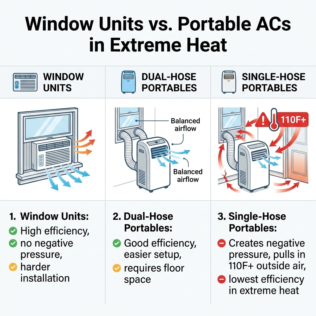 Window Units vs. Portable ACs in Extreme Heat