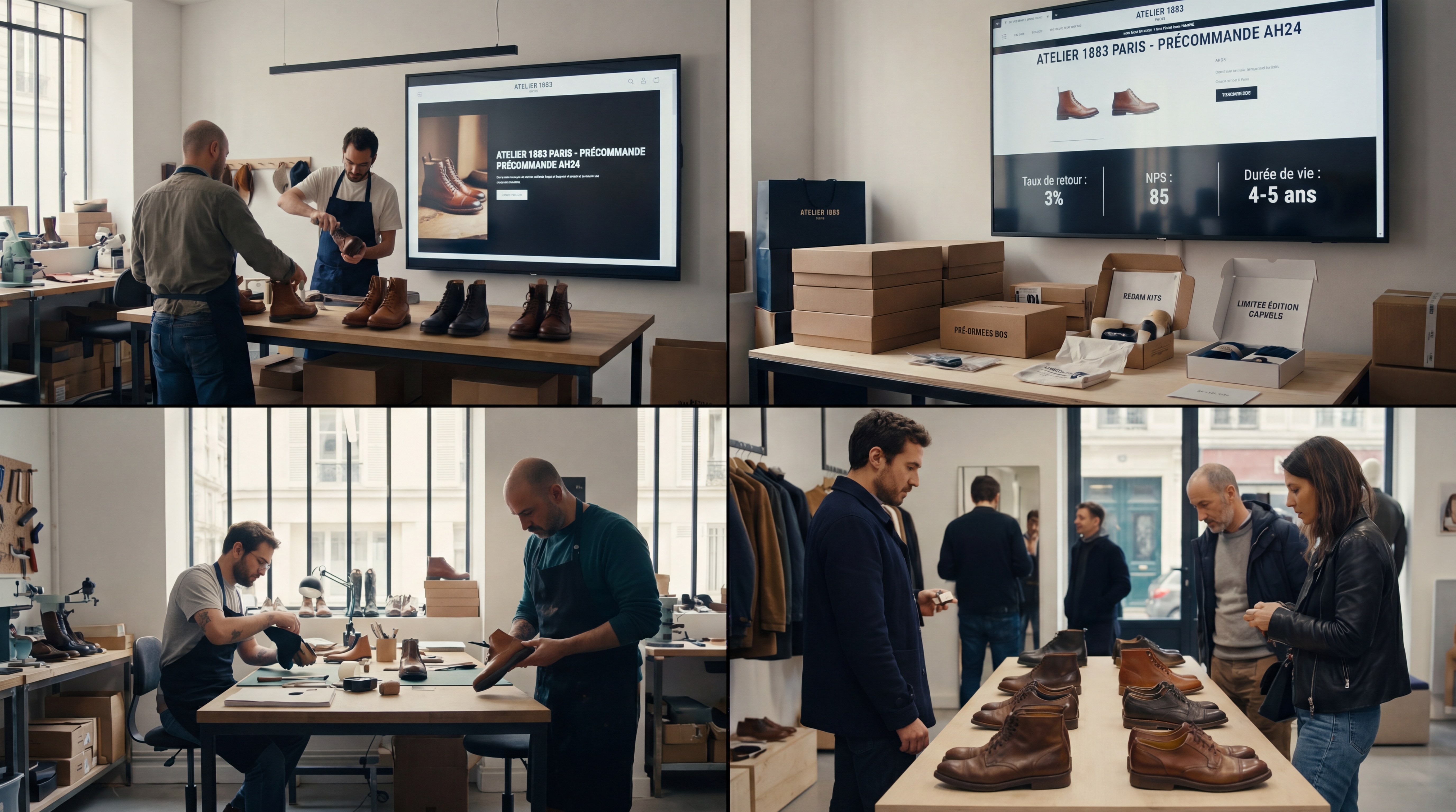 Illustration rebranding marque de chaussures
