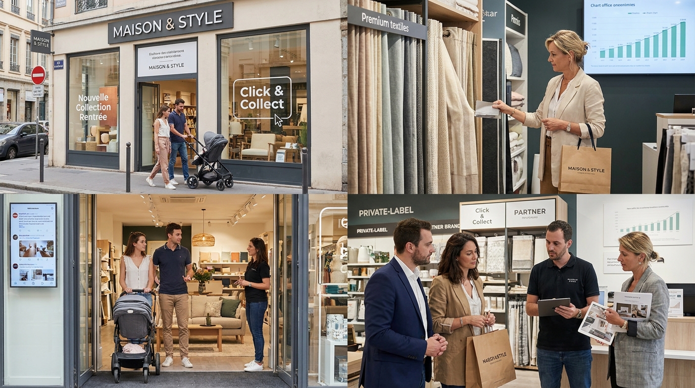réseau de magasins de décoration - illustration éditoriale 5