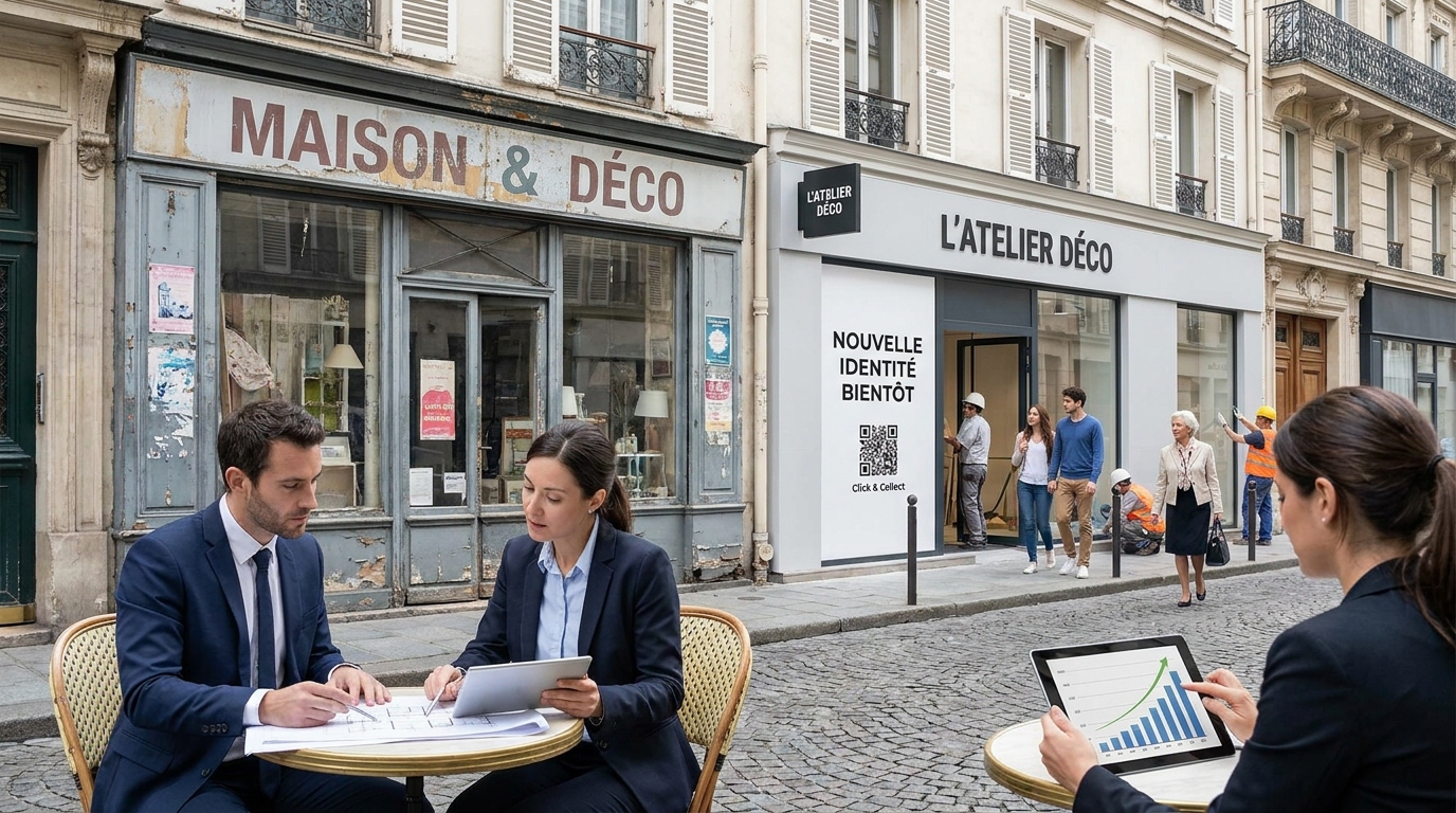 réseau de magasins de décoration - illustration éditoriale 2