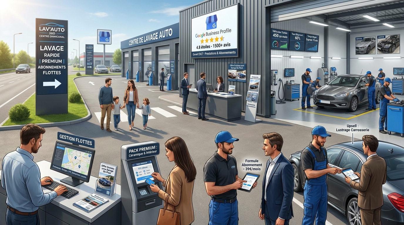 centre de lavage auto - illustration éditoriale 4