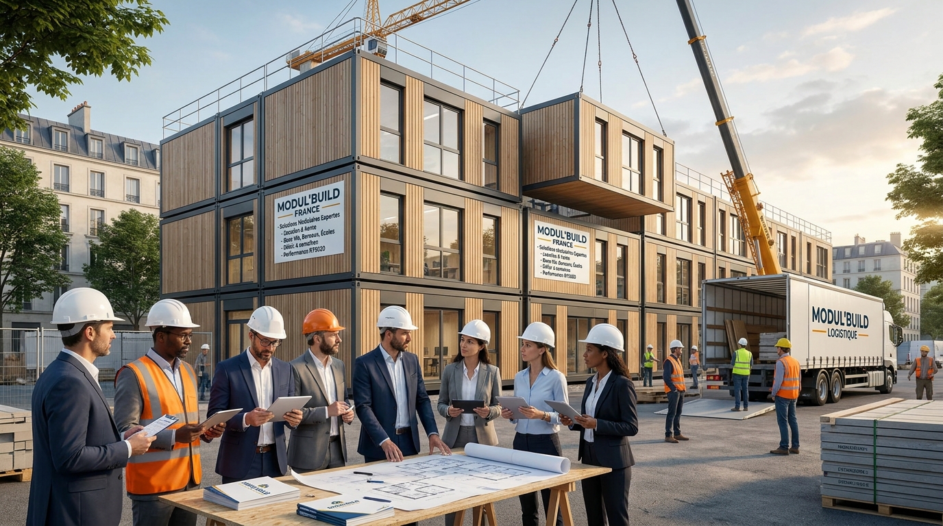 spécialiste construction modulaire - illustration éditoriale 1