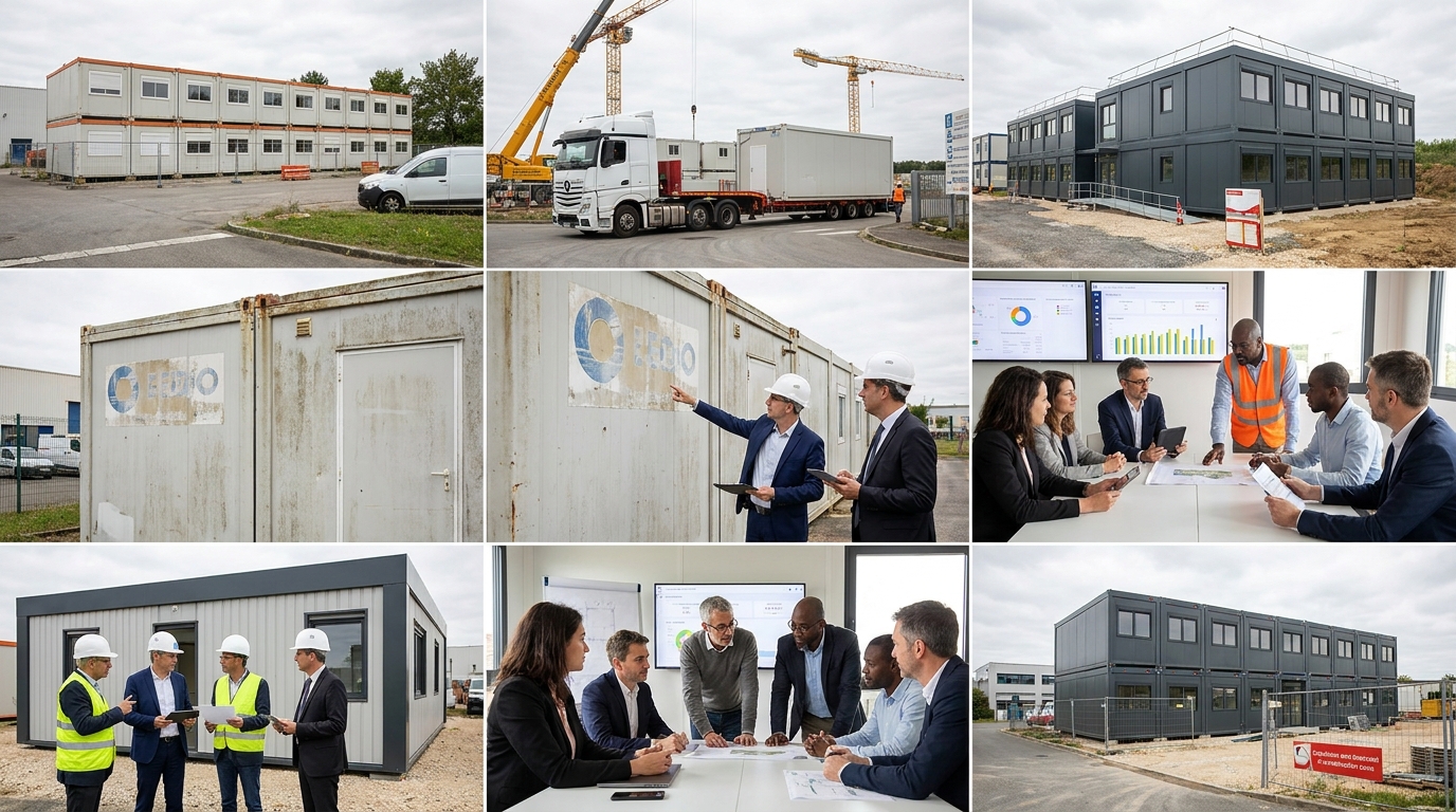 spécialiste construction modulaire - illustration éditoriale 2