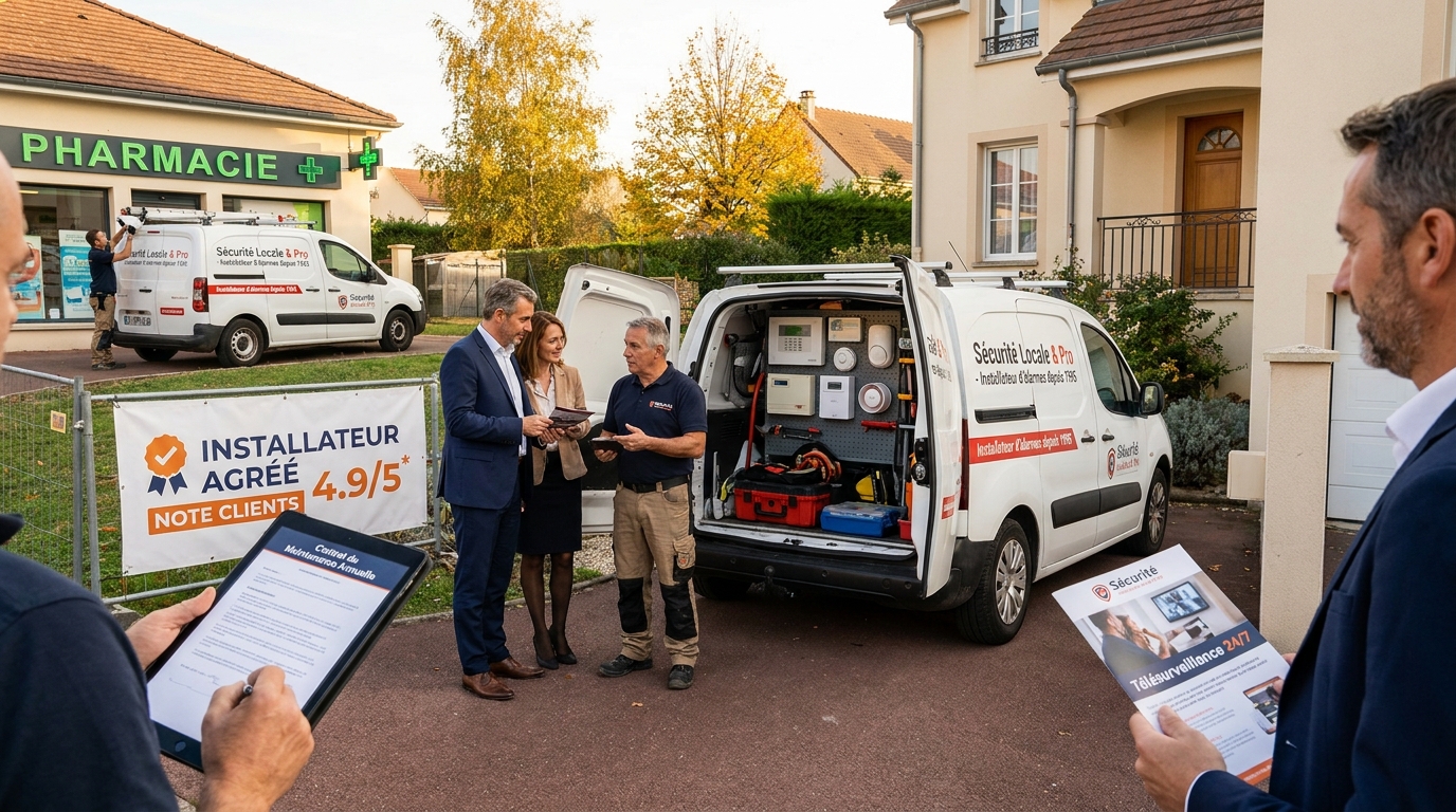installateur d'alarmes - illustration éditoriale 5