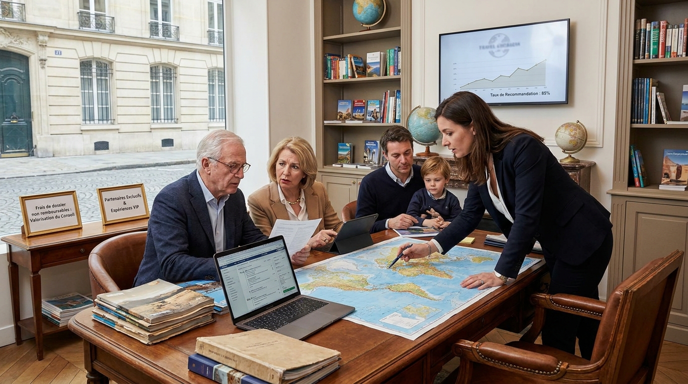 agence de voyage sur mesure - illustration éditoriale 2