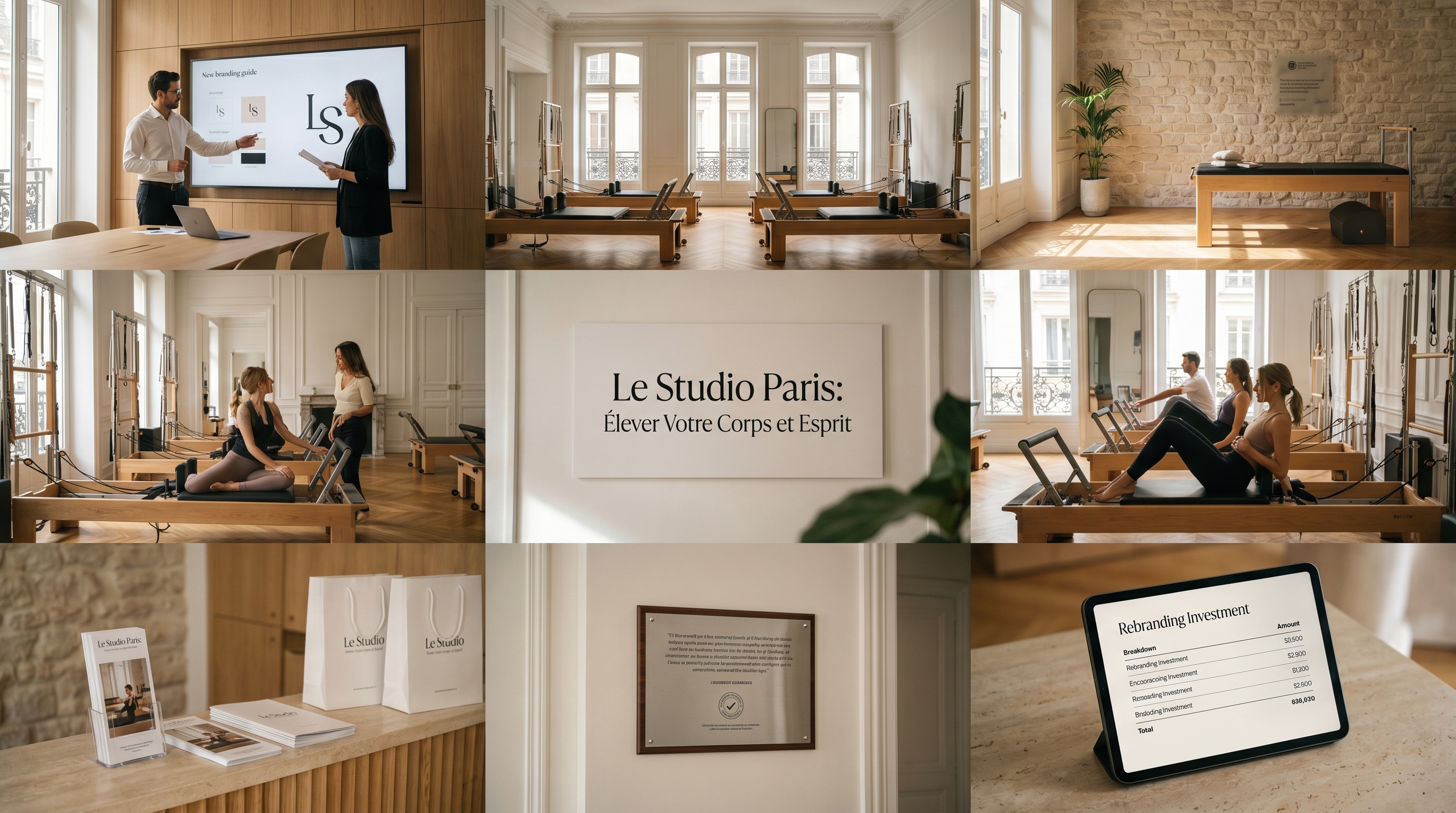 Illustration rebranding studio de pilates