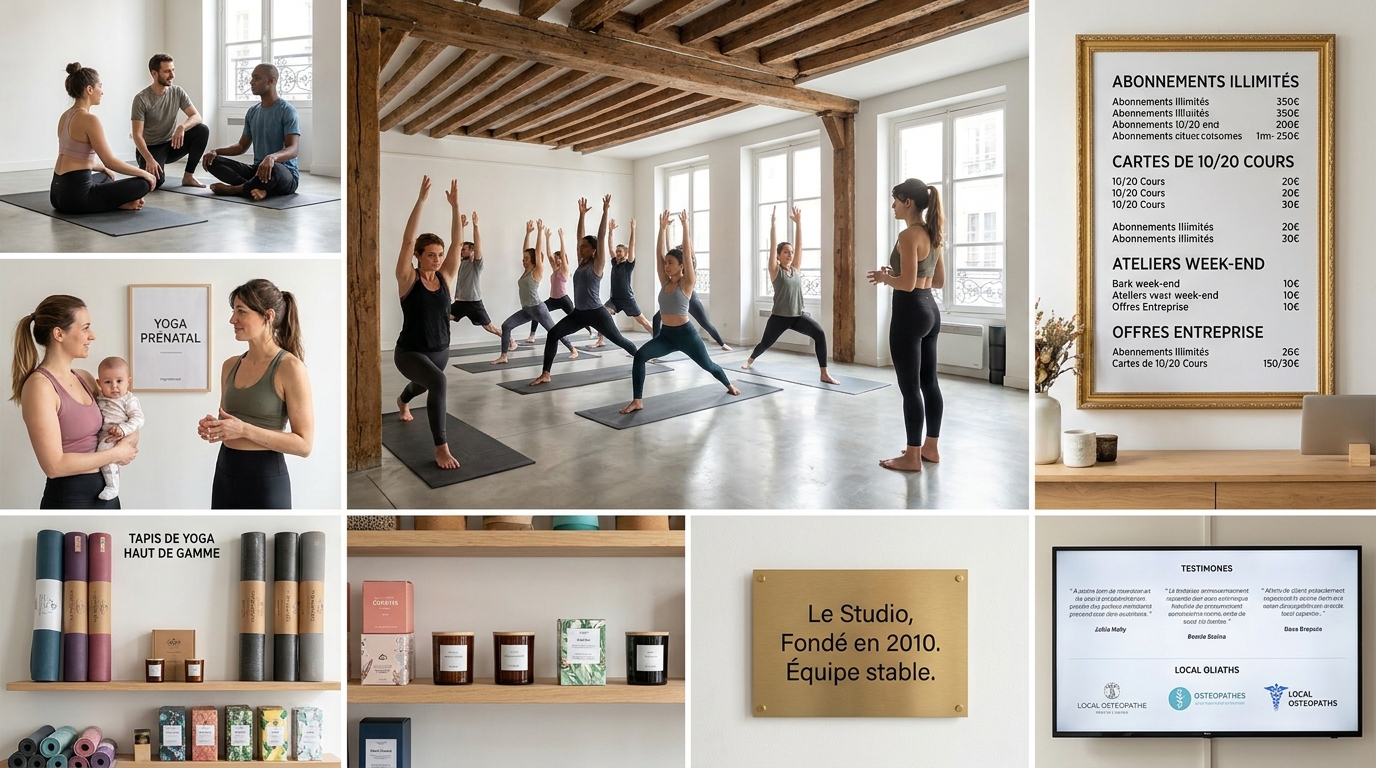 centre de yoga - illustration éditoriale 5