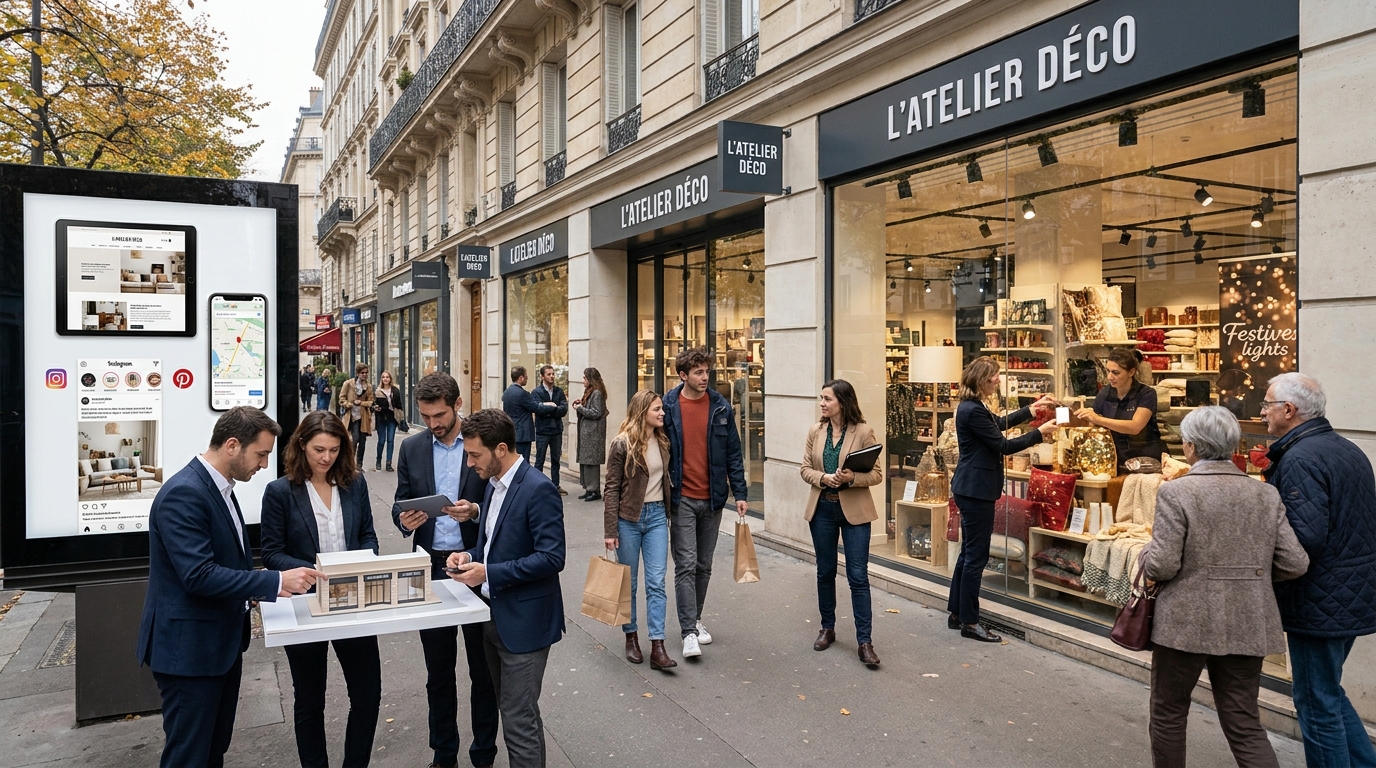 réseau de magasins de décoration - illustration éditoriale 4