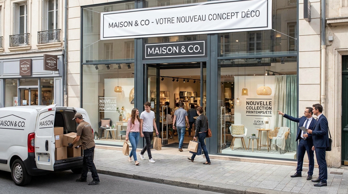 réseau de magasins de décoration - illustration éditoriale 5