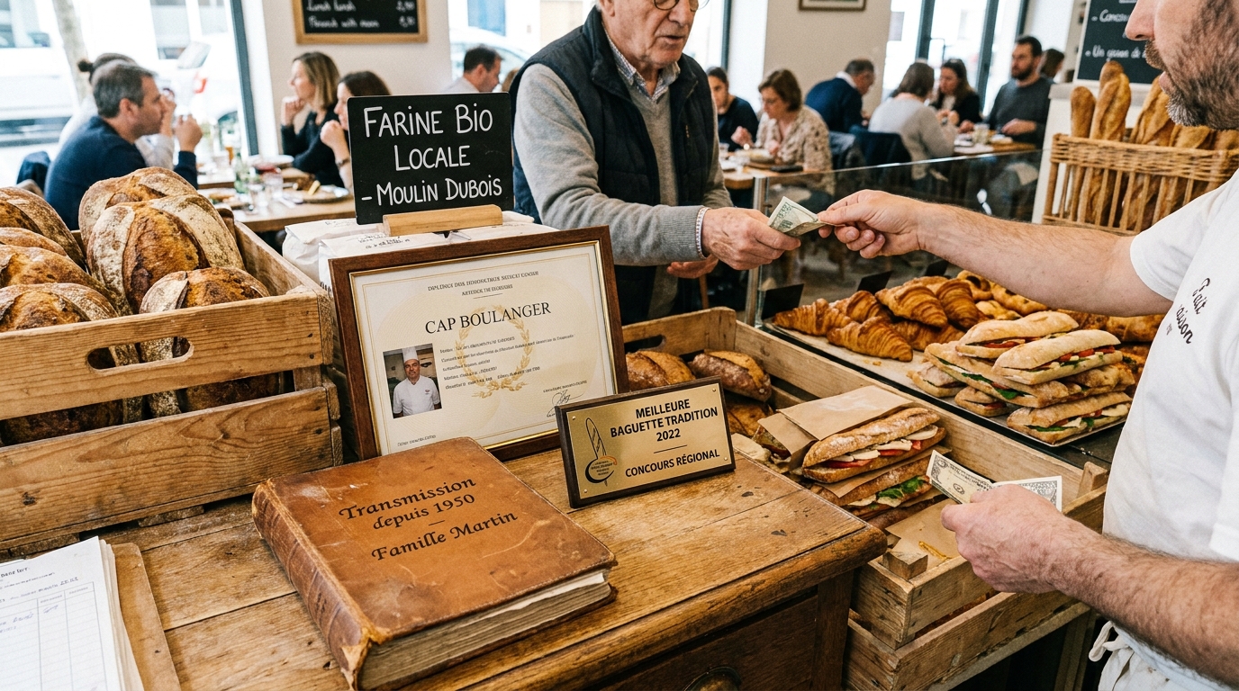 boulangerie artisanale - illustration éditoriale 3
