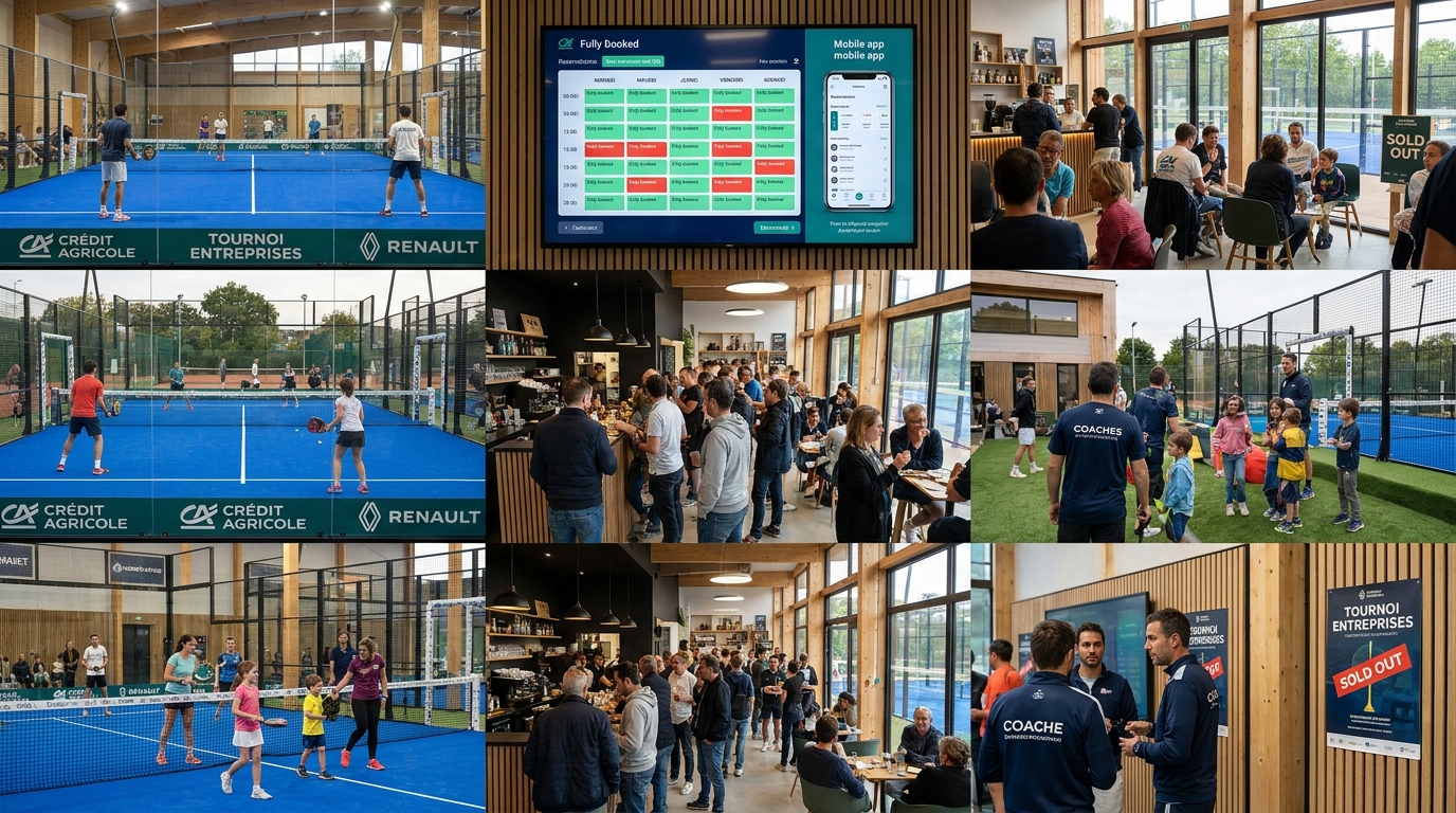 club de padel - illustration éditoriale 5