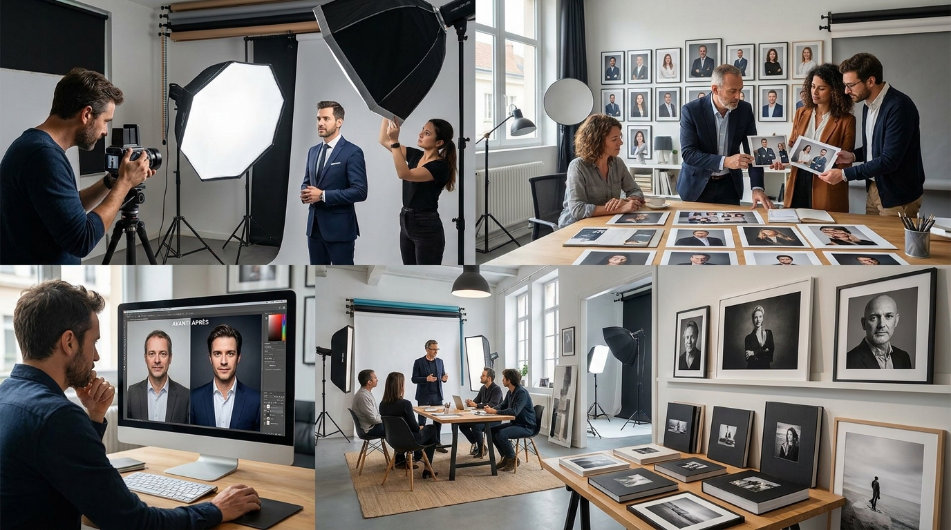 studio photo portrait - illustration éditoriale 1